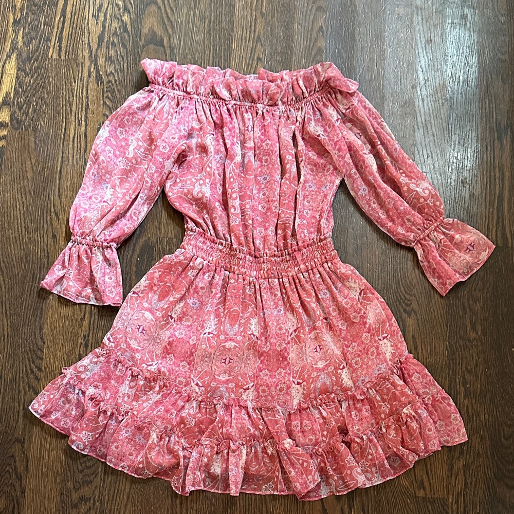 Misa LA floral chiffon mini dress